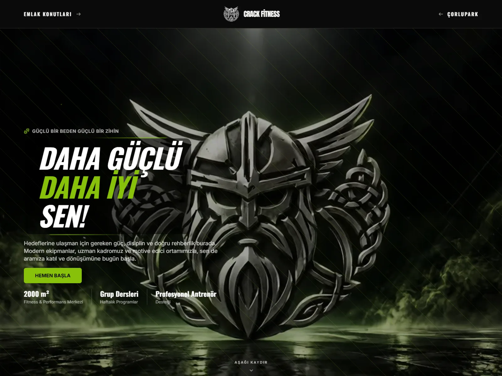 Crack Fitness web sitesinin ekran görüntüsü